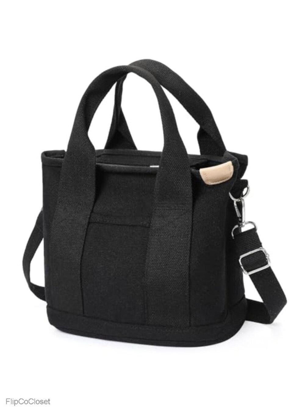 Women Canvas Tote Bag Zipper Crossbody Mini Satchel Hobo Shoulder Work Beach